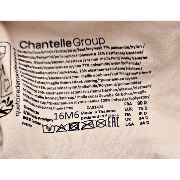 Chantelle & Wacoal Underwire Bras 34D Nude Beige Lined Supportive EUC Lot - Picture 3 of 15